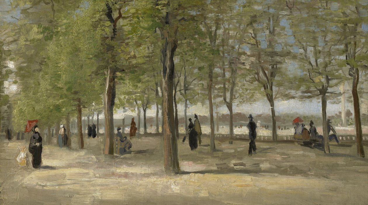 Terrass i Luxembourgträdgården av Vincent van Gogh