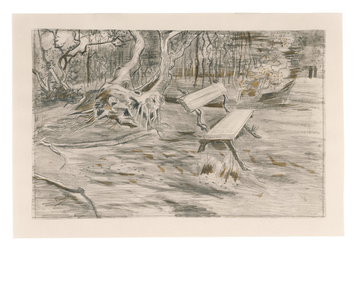 Bänken, 1882 av Vincent van Gogh