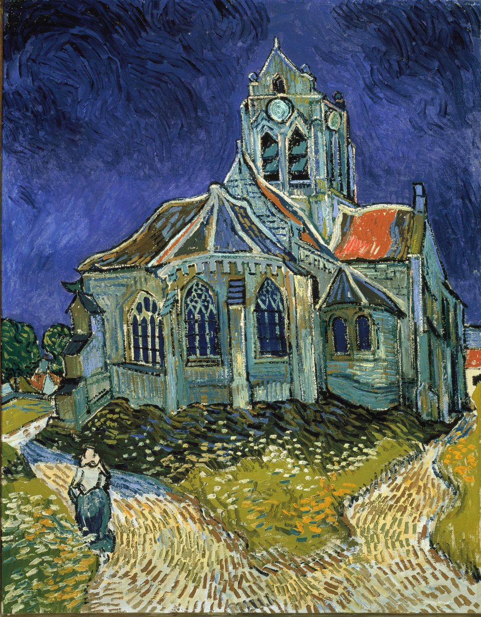 Kyrkan i Auvers av Vincent van Gogh