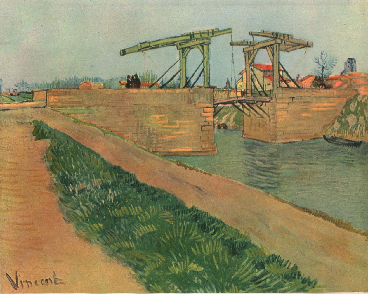 Drawbridge, mars 1888, 1947. av Vincent van Gogh