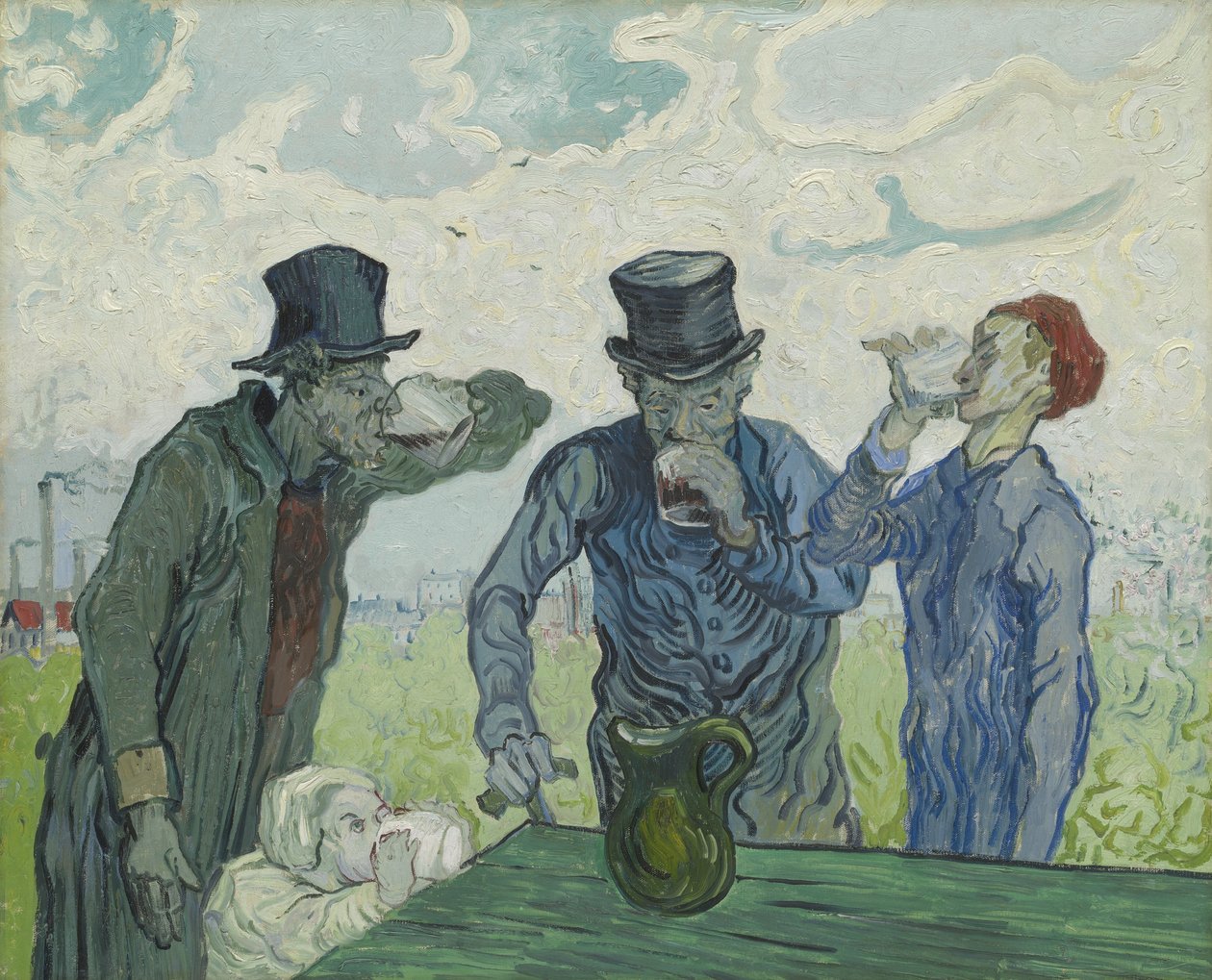 Drickarna, 1890 av Vincent van Gogh