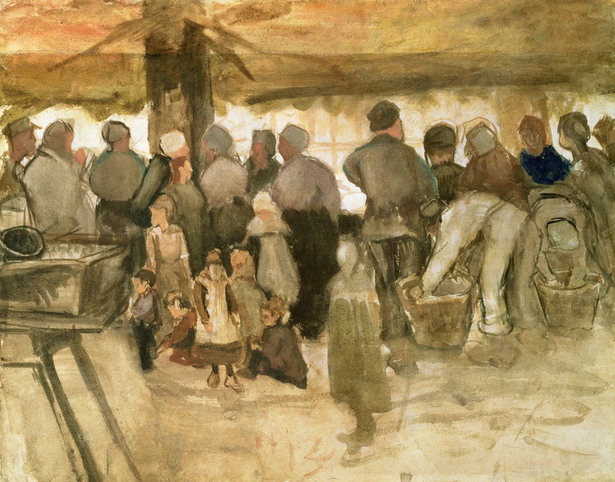 Potatismarknaden, 1882 av Vincent van Gogh