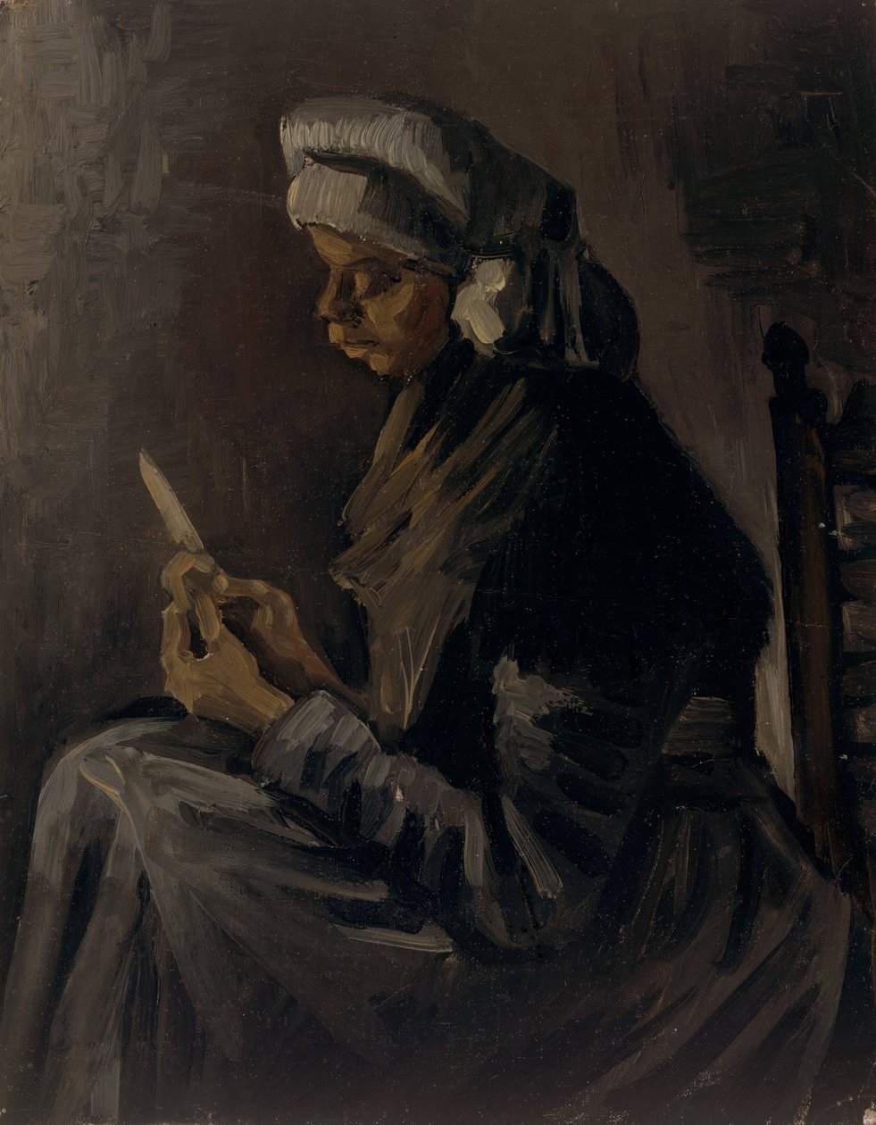 Potatisskalaren, 1885 av Vincent van Gogh