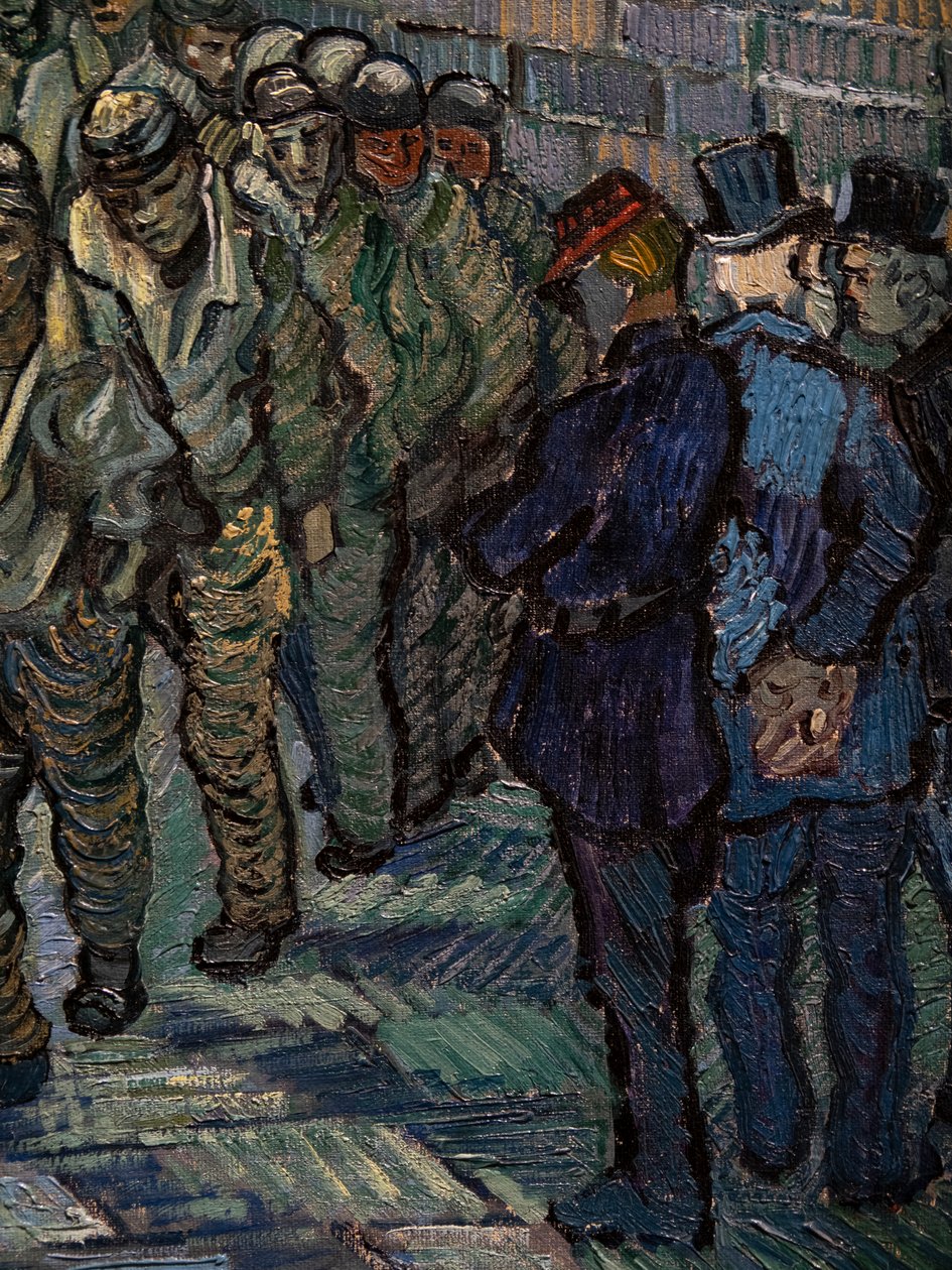 The Prison Courtyard (detalj) av Vincent van Gogh