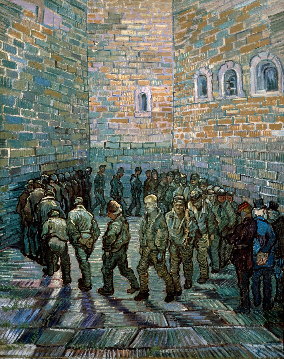 Fängelsegården, 1890. av Vincent van Gogh