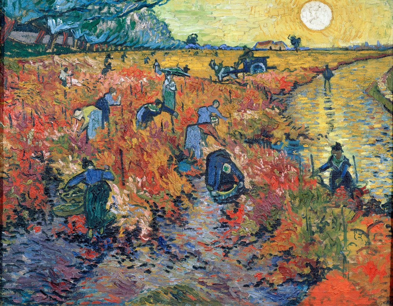 De röda vingårdarna i Arles, 1888. av Vincent van Gogh