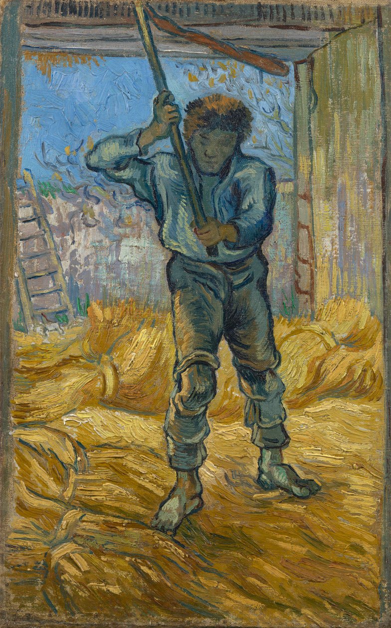 The Thresher (efter Millet) av Vincent van Gogh