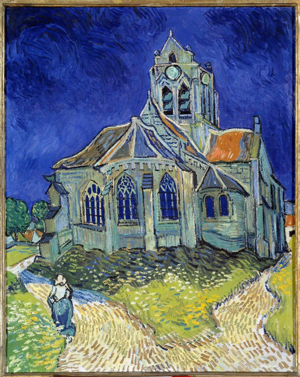 Kyrkan i Auvers-sur-Oise av Vincent van Gogh