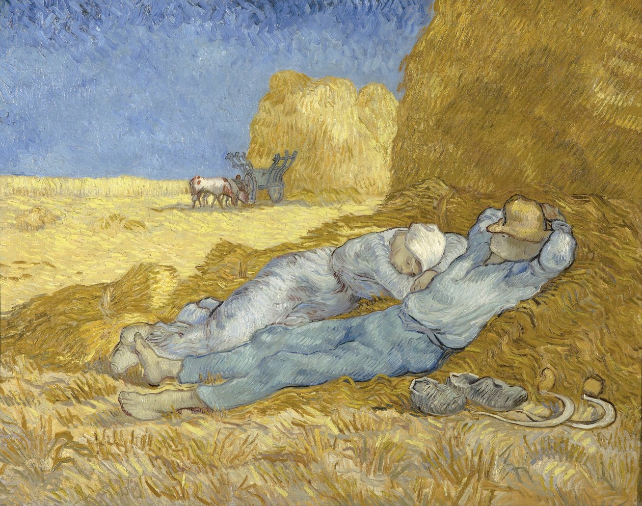 Siestan efter Millet, 1890 av Vincent van Gogh