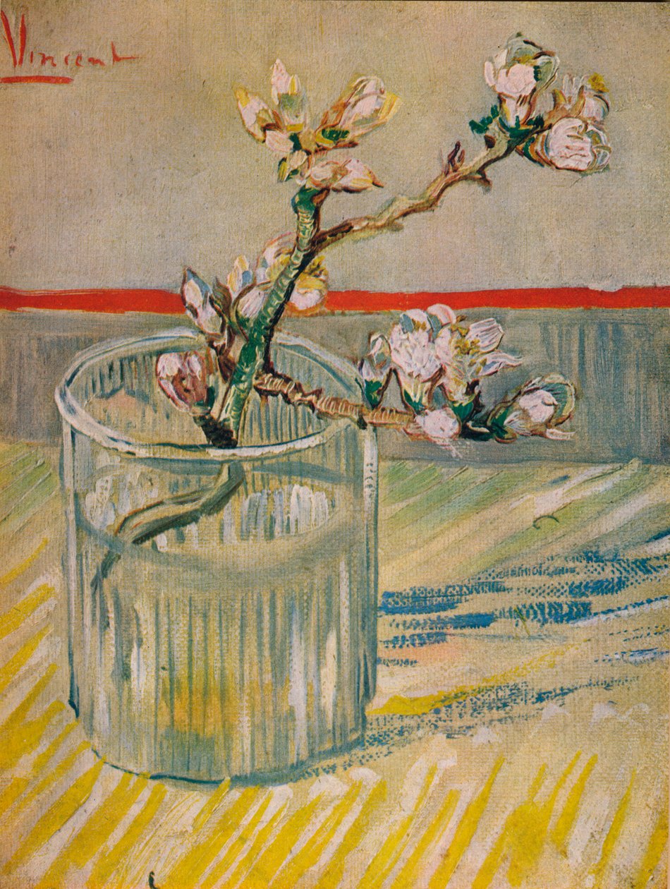 Mandelblommande stjälk, 1888 av Vincent van Gogh