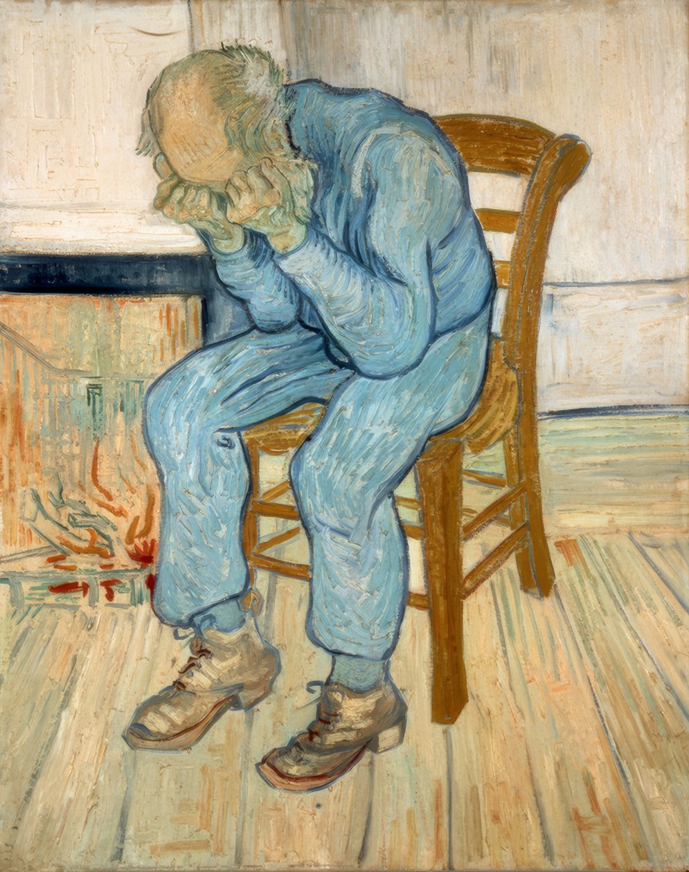 Sörjande gammal man av Vincent van Gogh