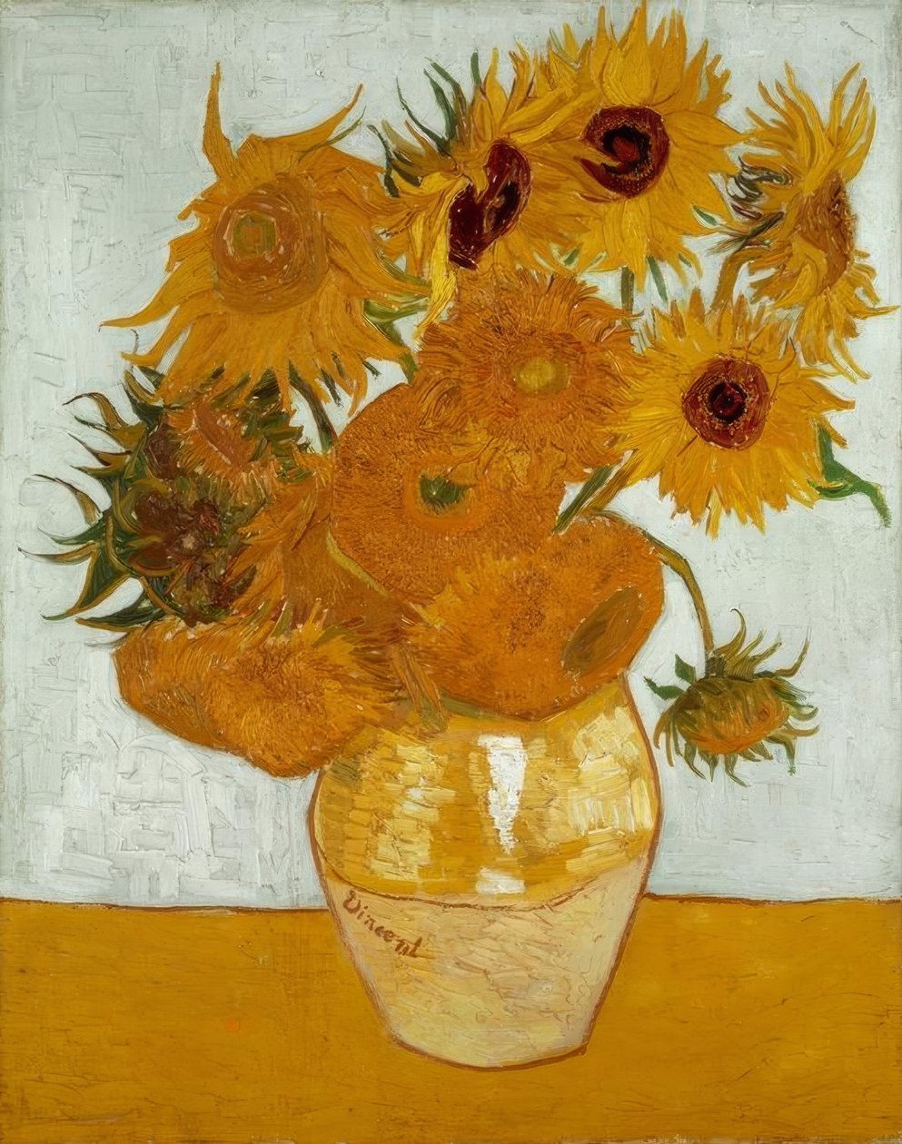 Vas med solrosor av Vincent van Gogh