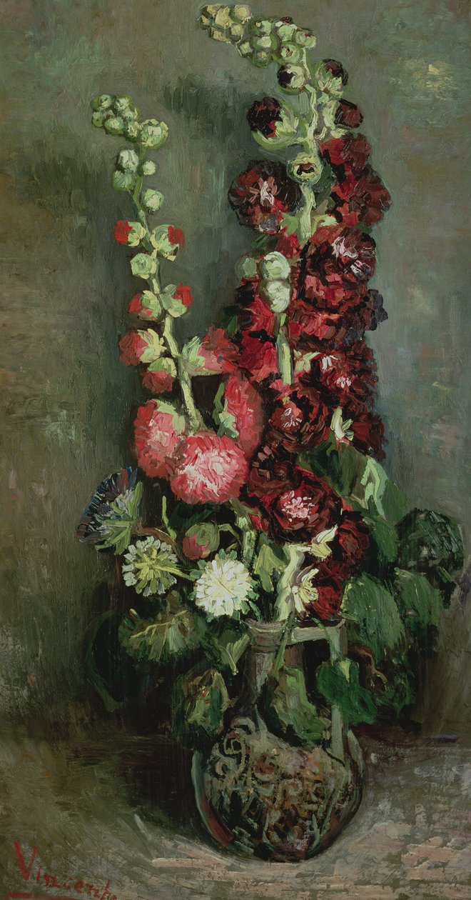 Vas av stockrosor, 1886 av Vincent van Gogh