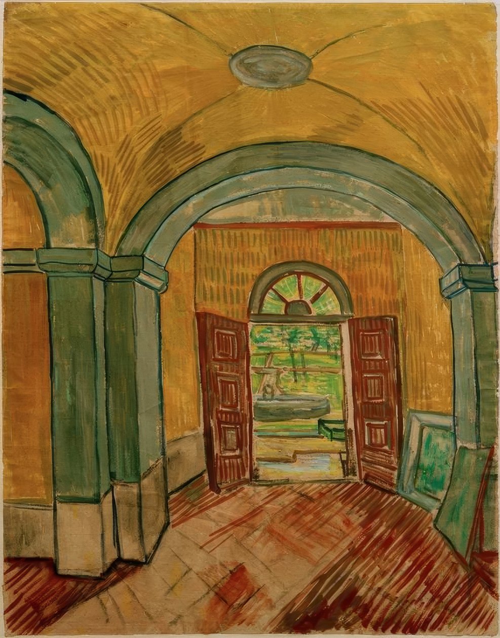 Vestibulen i sanatoriet av Vincent van Gogh