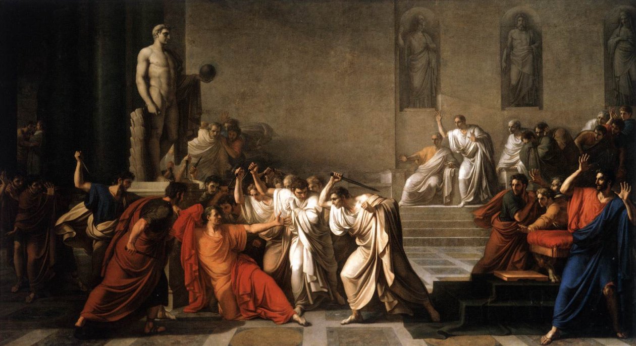 La morte di Cesare av Vincenzo Camuccini