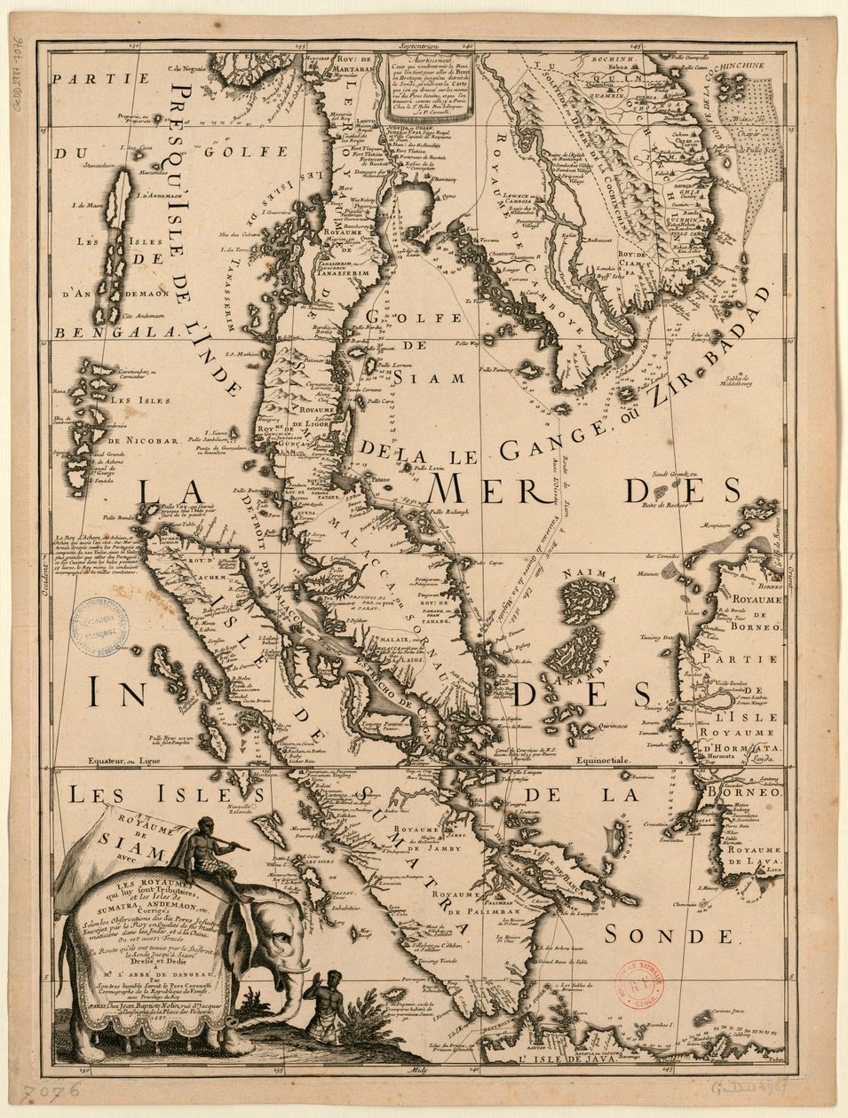 Route de Brest au royaume de Siam av Vincenzo Maria Coronelli