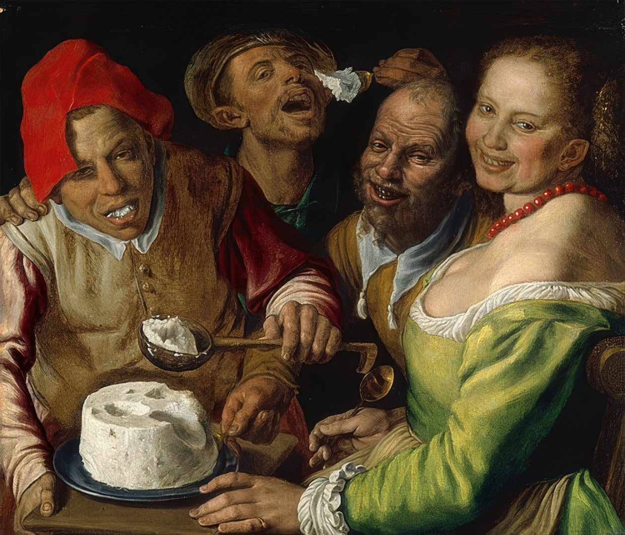 På Ricotta-Esser. Hm 1580 av Vincenzo Campi