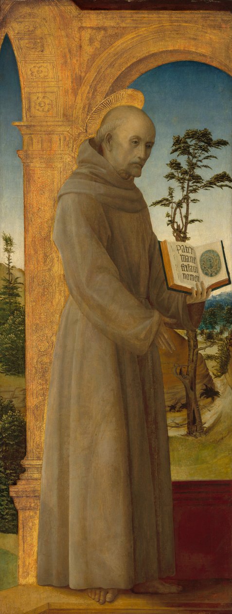 Sankt Bernardino av Siena av Vincenzo Foppa
