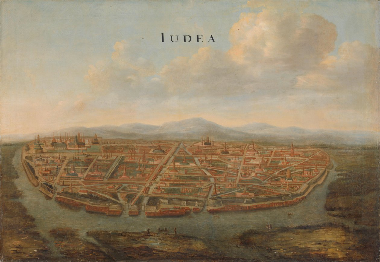 Utsikt över Judea Ayutthaya, ca 1662-1665. av Vingboons
