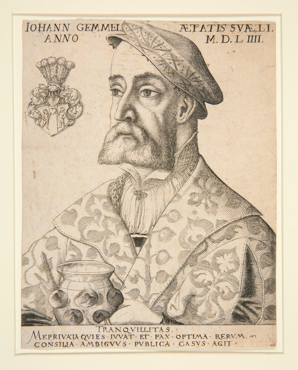 Porträtt av Joannes Gemmel av Virgil Solis