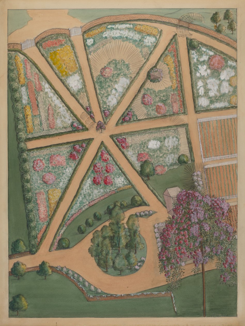 Jumel Estate #5, ca 1936. av Virginia Richards