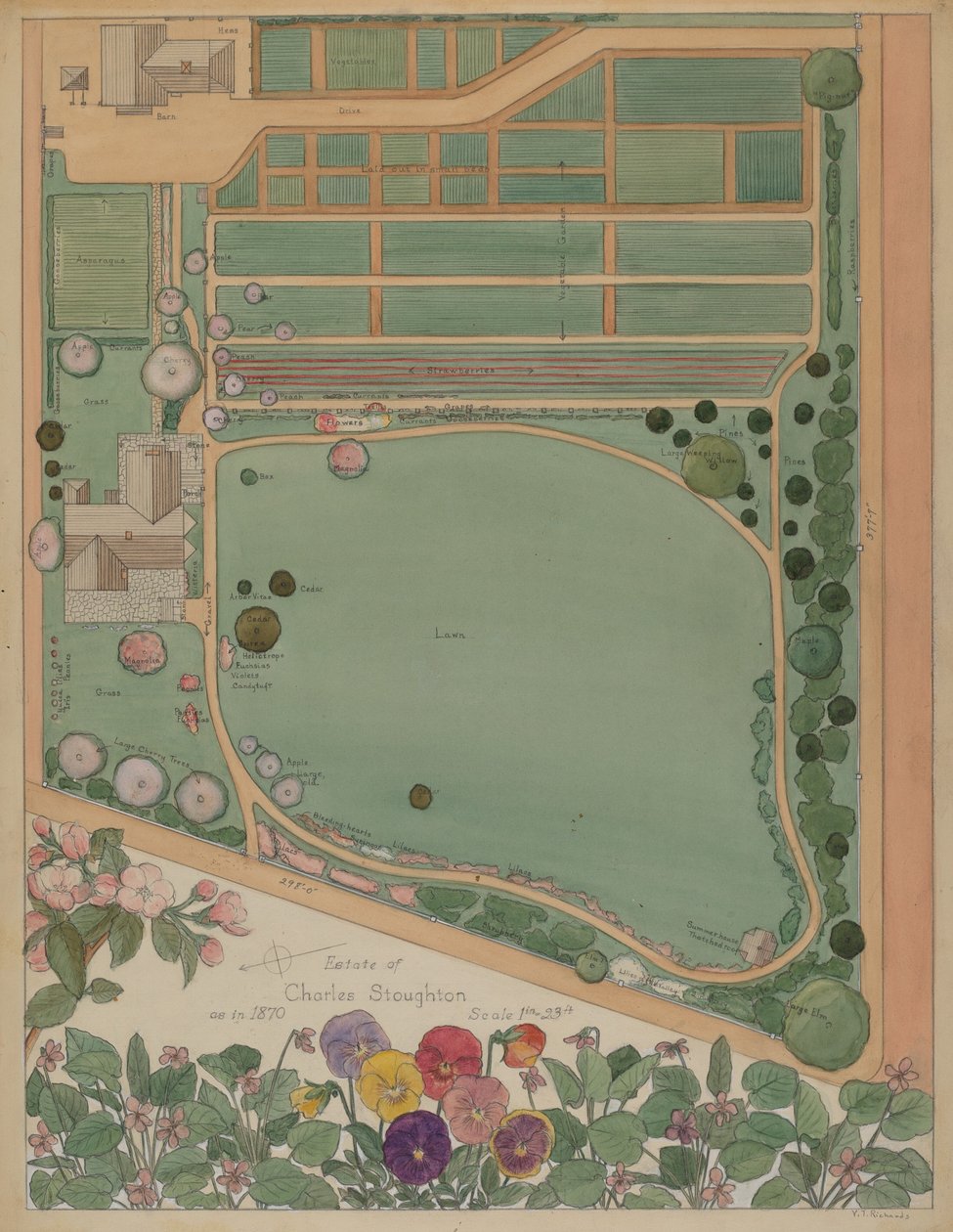 Stoughton Estate, ca. 1936. av Virginia Richards