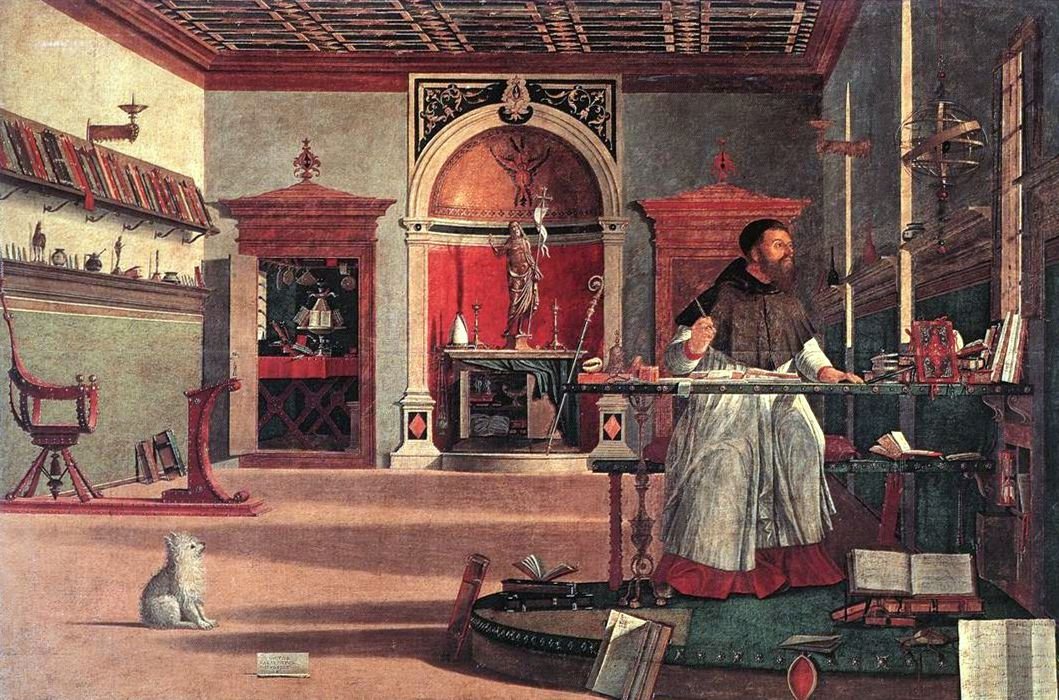 Vision of St Augustin av Vittore Carpaccio