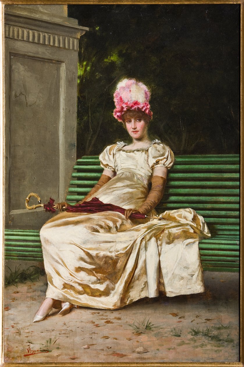 The Wait (olja på duk) av Vittorio Reggianini