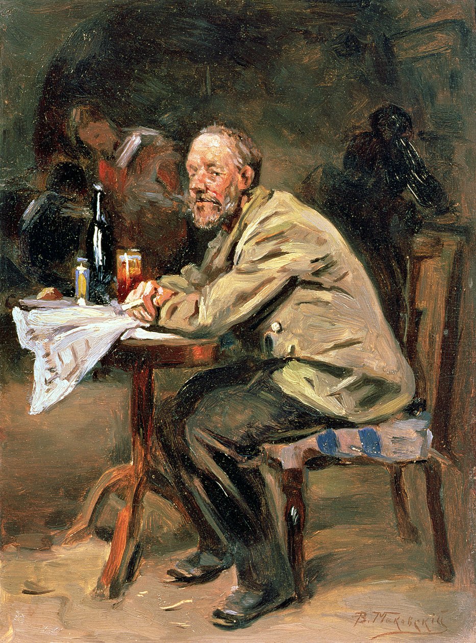 Vid flaskan av Vladimir Egorovic Makovsky