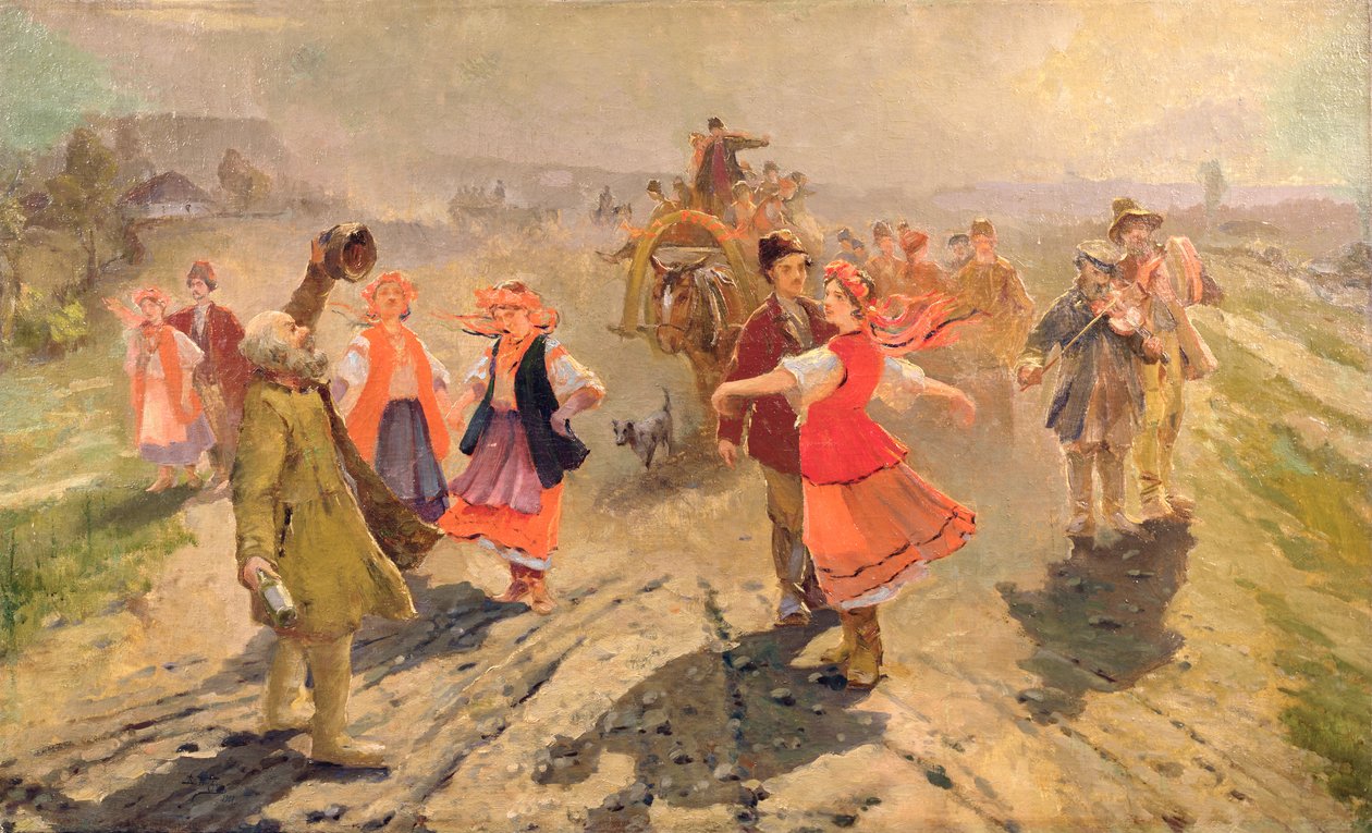 Bröllopståg i Orel-regionen av Vladimir Egorovic Makovsky