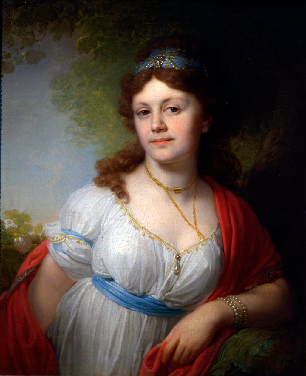 "Porträtt av Elisabeth Temkina", 1798. av Vladimir Borovikovsky