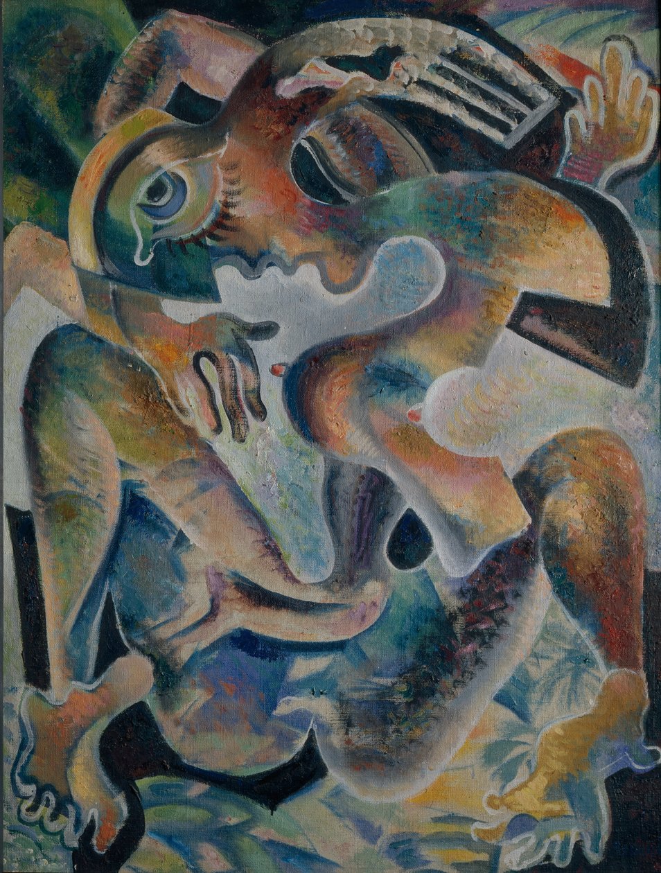 Naken i en abstraktion, 1926 av Daniel Vladimir Baranoff Rossine