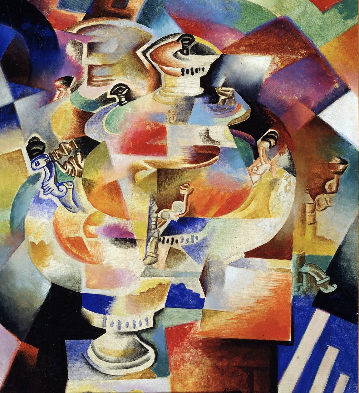 Samovar, 1919 av Daniel Vladimir Baranoff Rossine