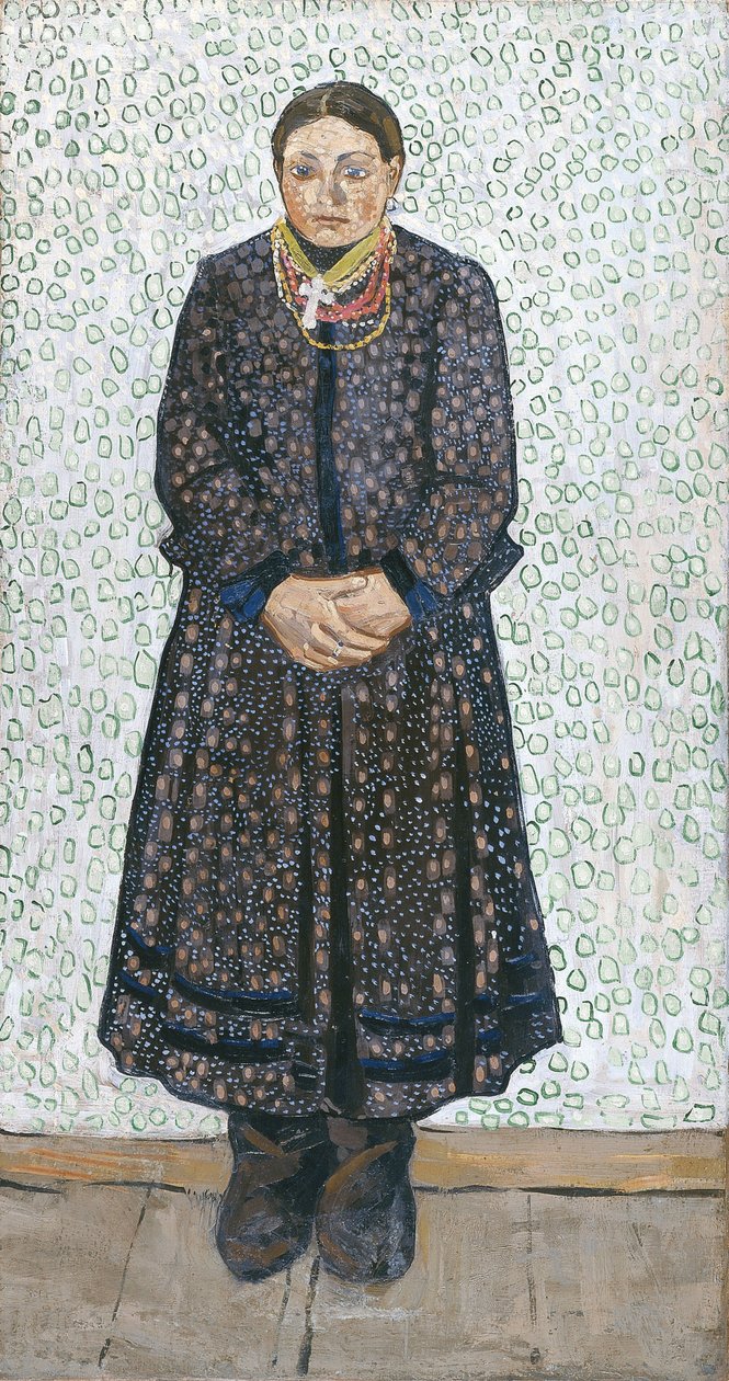 Ukrainsk bondkvinna, 1910-1911 av Vladimir Davidovich Burliuk