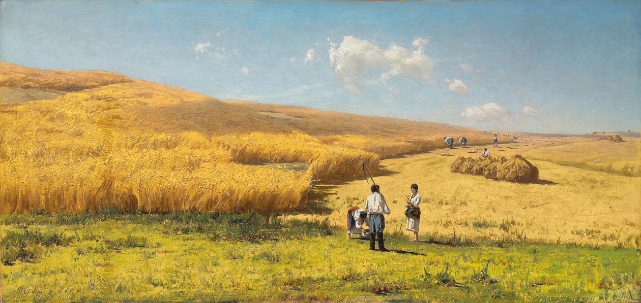 Skörd i Ukraina, 1880 av Vladimir Orlovsky