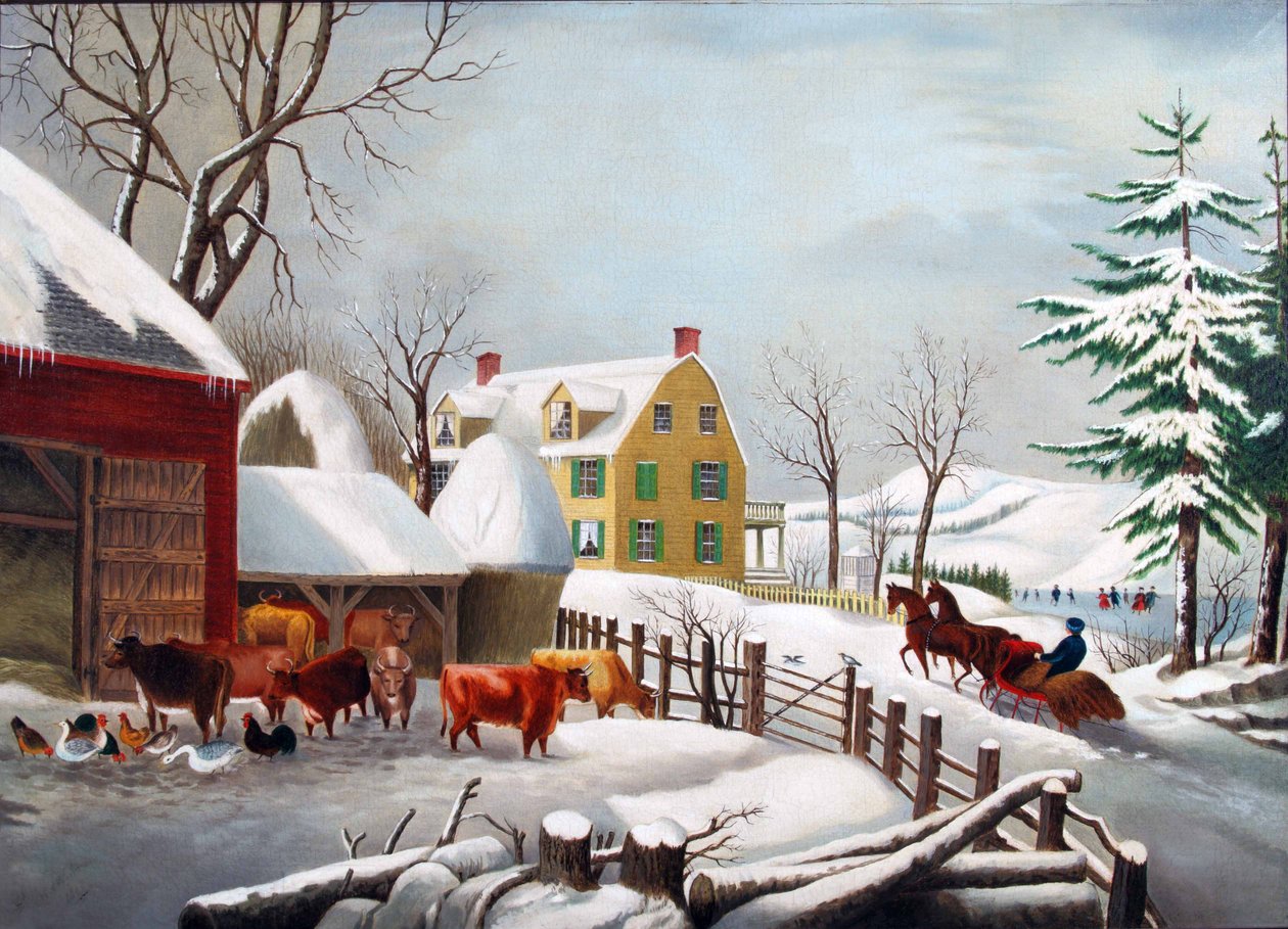 Vintermorgon, 1868 av W. A. Barbon