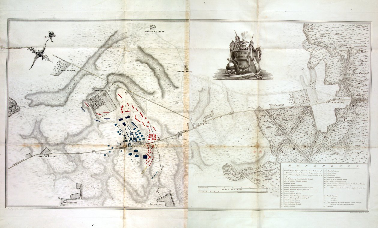 Field of Waterloo, ca 1820 av W. Jackson