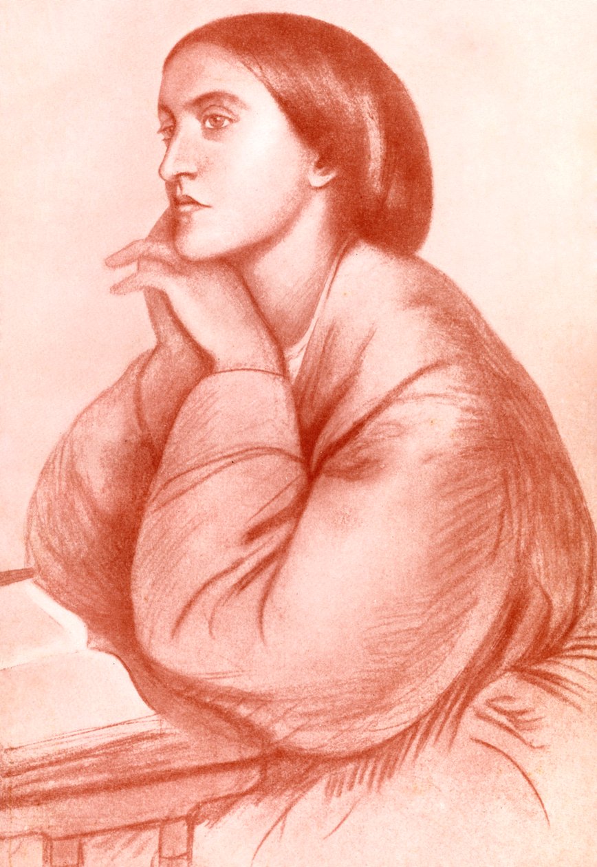 Christina Georgina Rossetti, engelsk poet, 1912. av WA Mansell