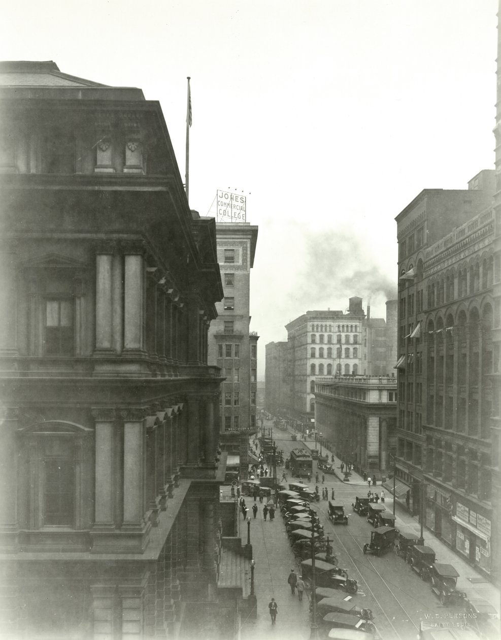 View looking north up Eighth Street toward Locust Street. av W.C. Persons