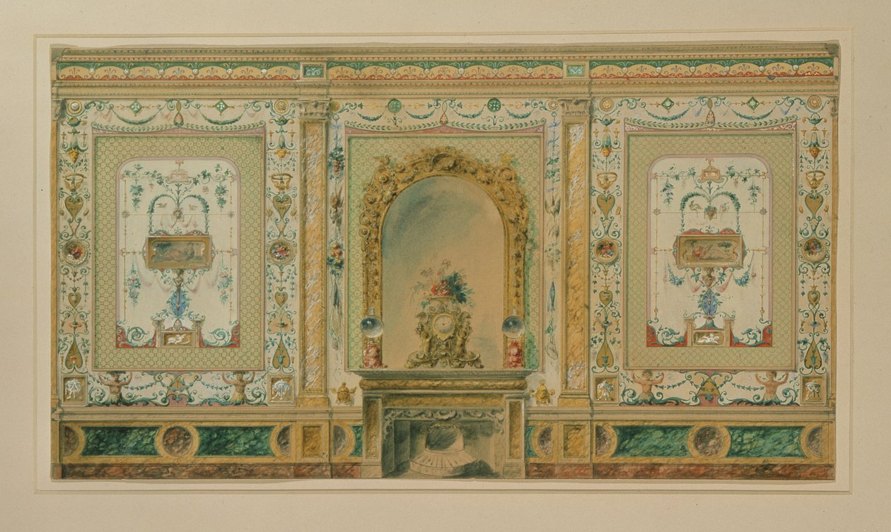 Design för interiören av Osborne House av W.H. Homann
