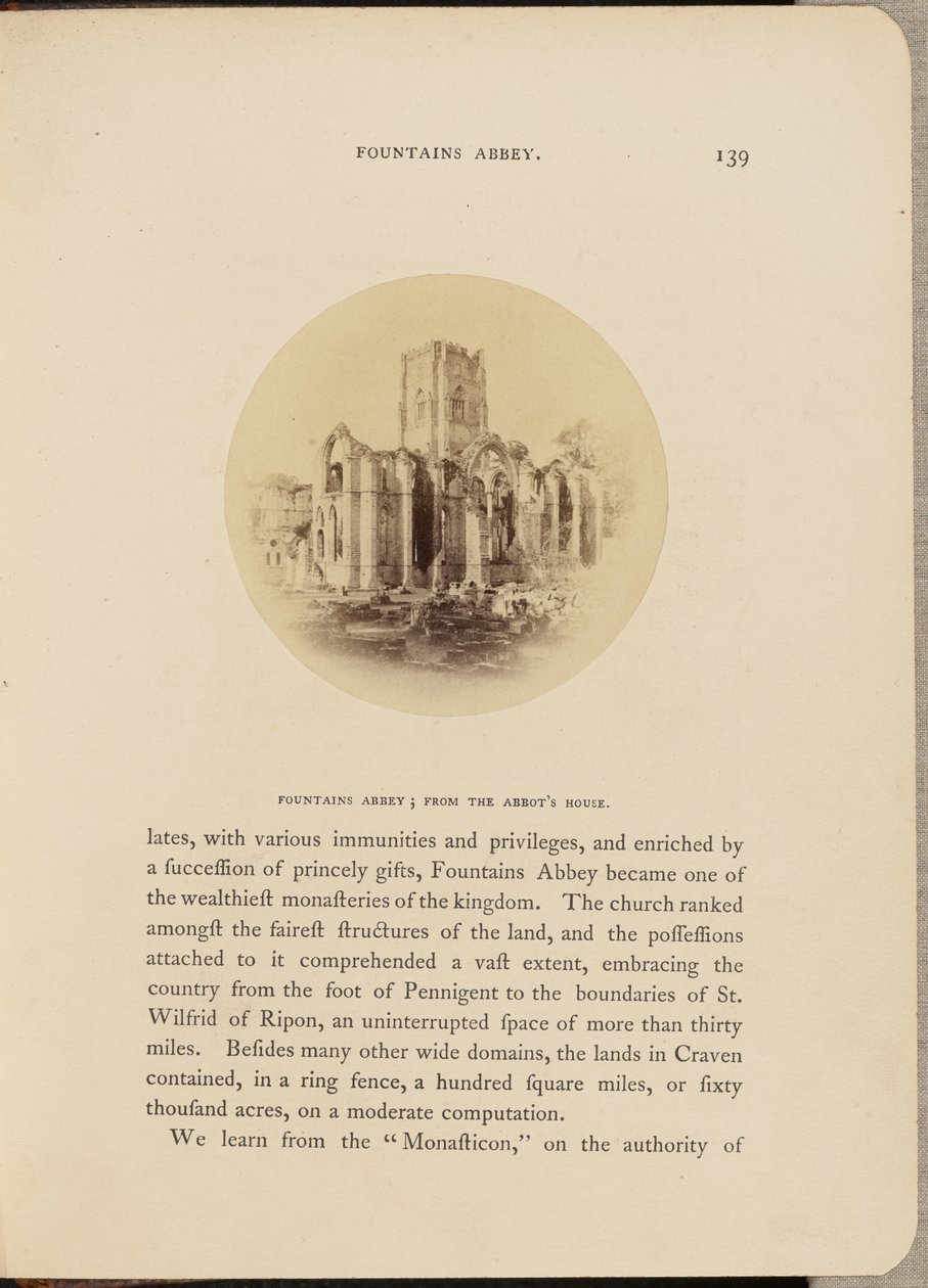 Fountains Abbey; från Abbot
