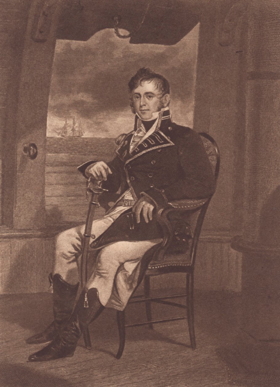 Kapten James Lawrence (litho) av John Ward Dunsmore