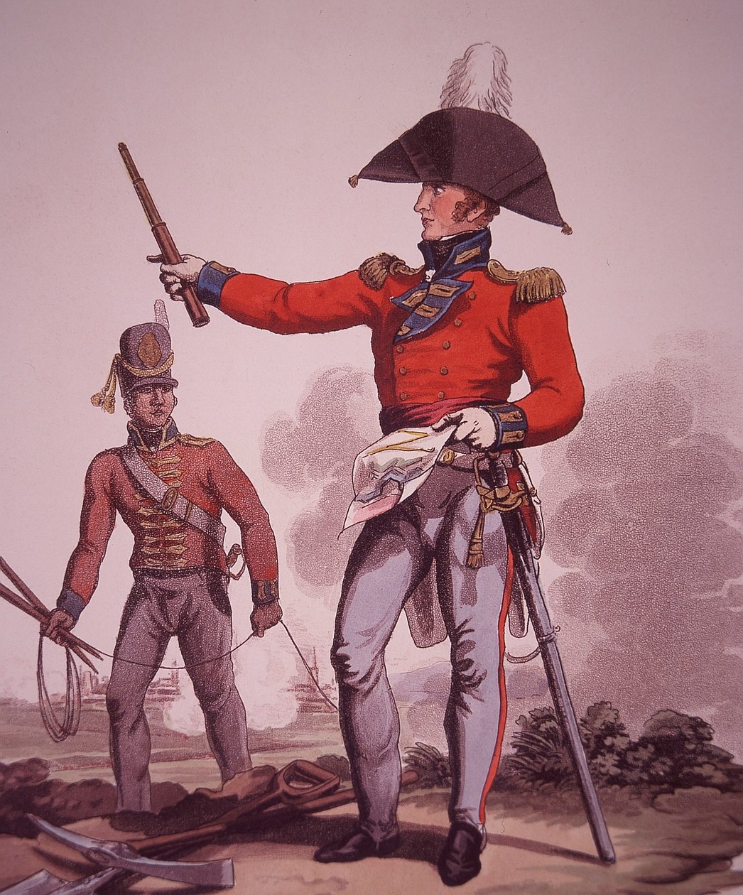 Ingenjör (färg litho) av John Ward Dunsmore