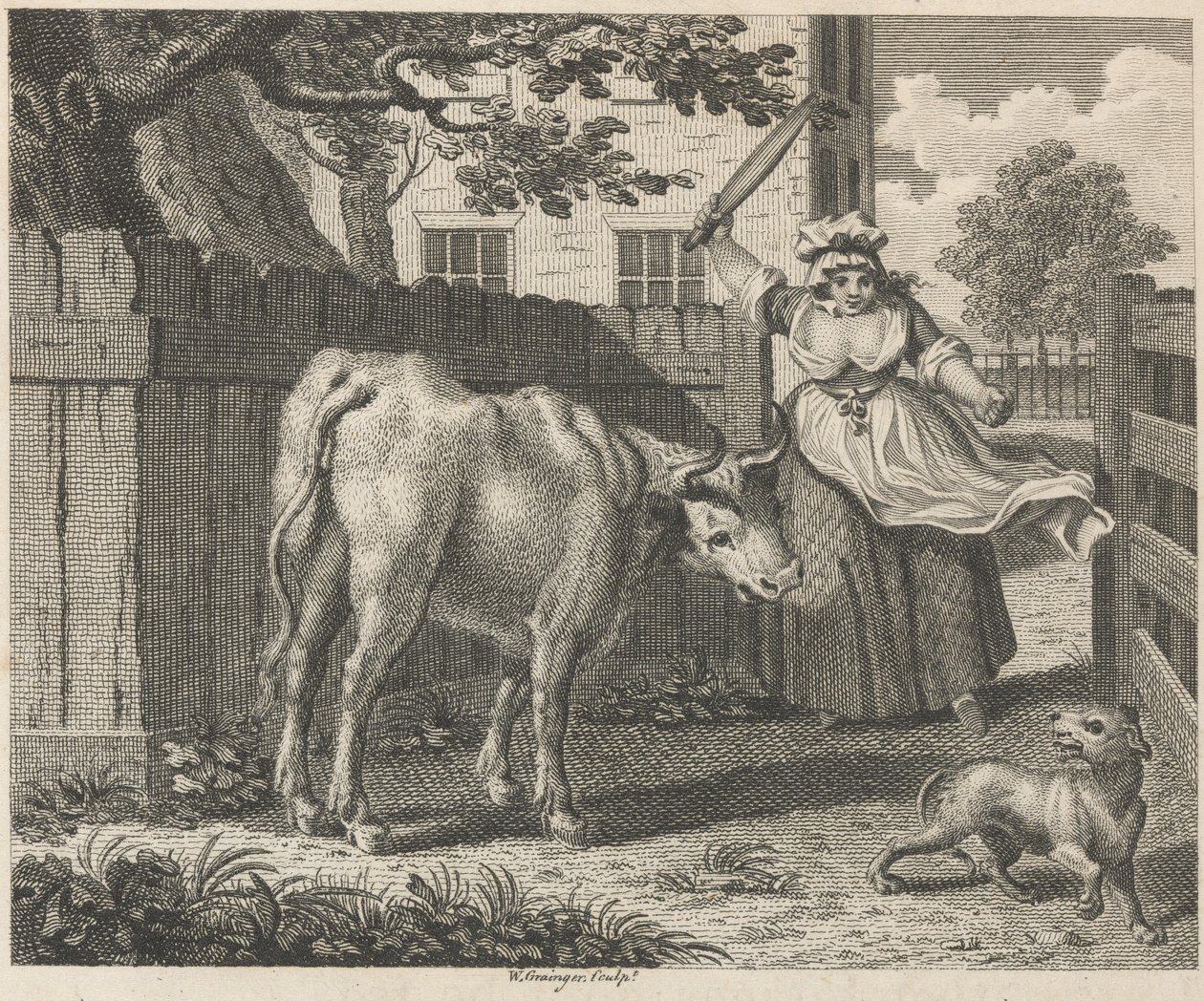 Kock-jungfrun, Turnspit och Oxen av W. Grainger