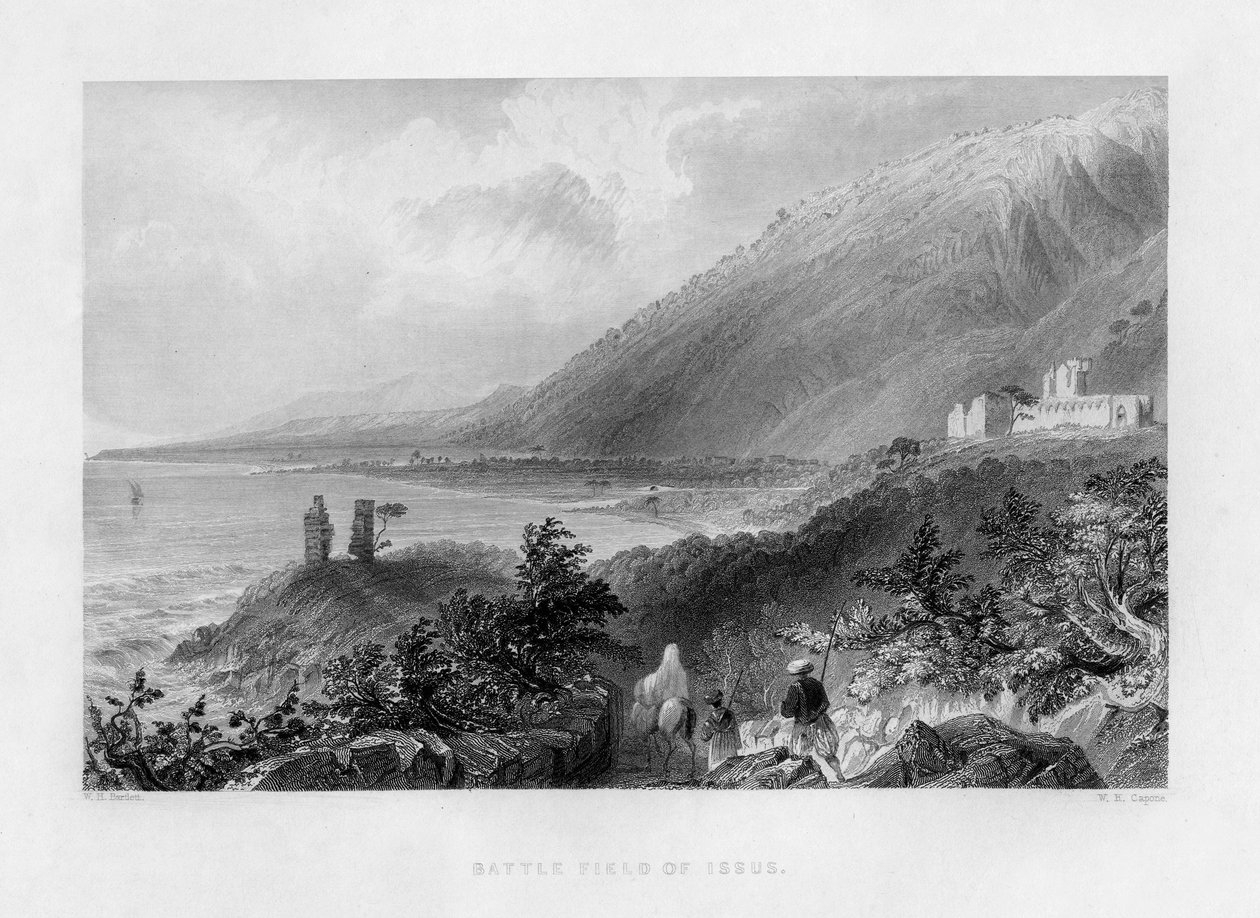 Slagfältet i Issus, Turkiet, 1841. av W. H. Capone