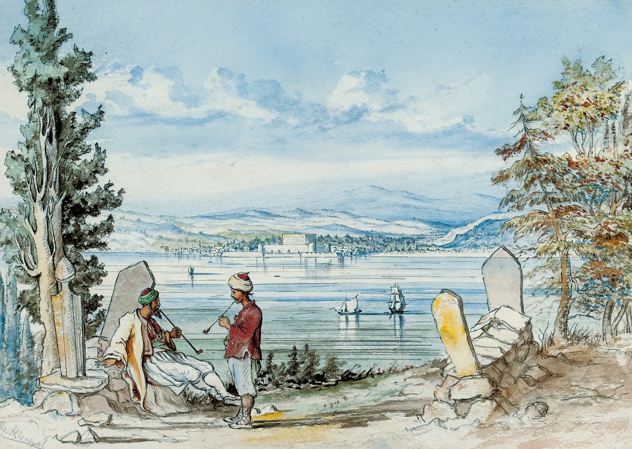 Utsikt i Dardanells, 1869 av W. H. Wrench