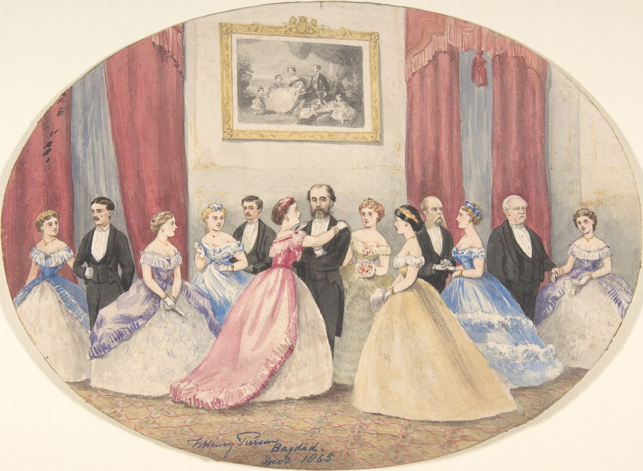 Brittisk mottagning i Bagdad, 1865. av W Henry Pierson