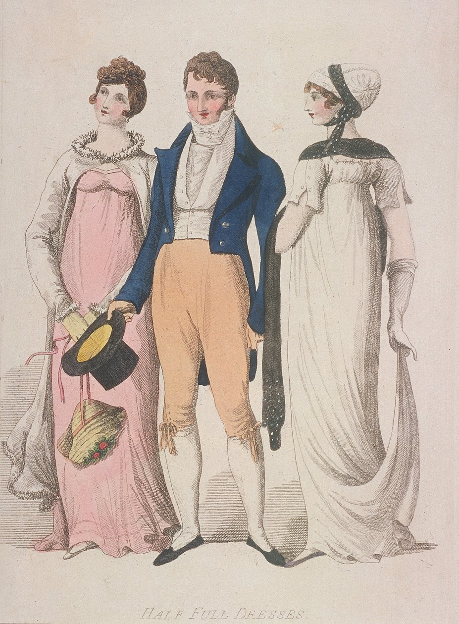Halvfulla klänningar, c1810 av W Read