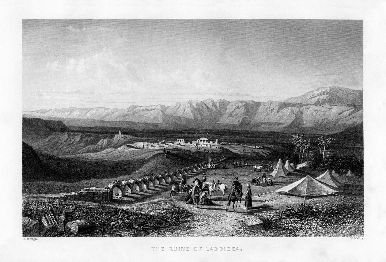 Ruinerna av Laodicea, 1887. av W. Wallis