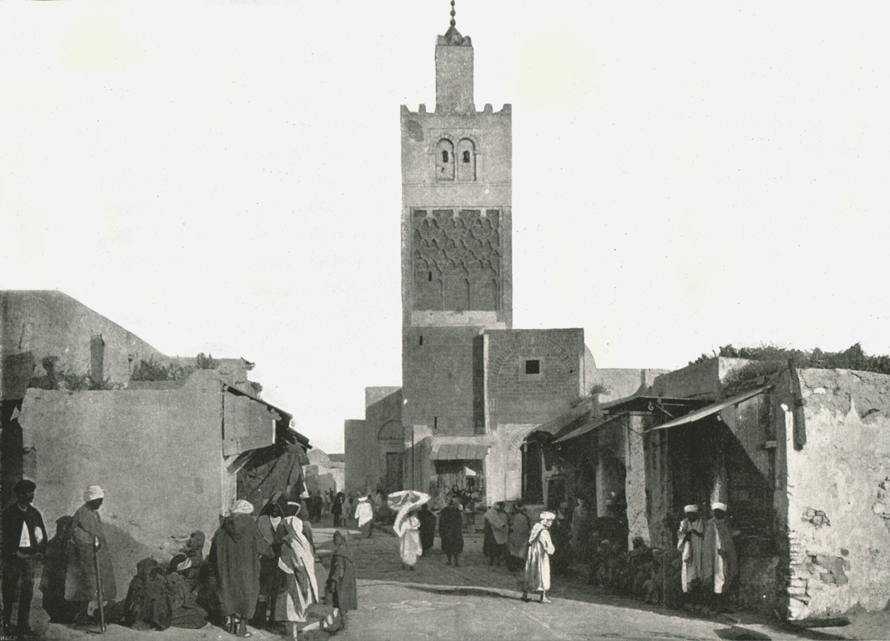 Gata i Tunis, Tunisien, 1895. av W and S Ltd